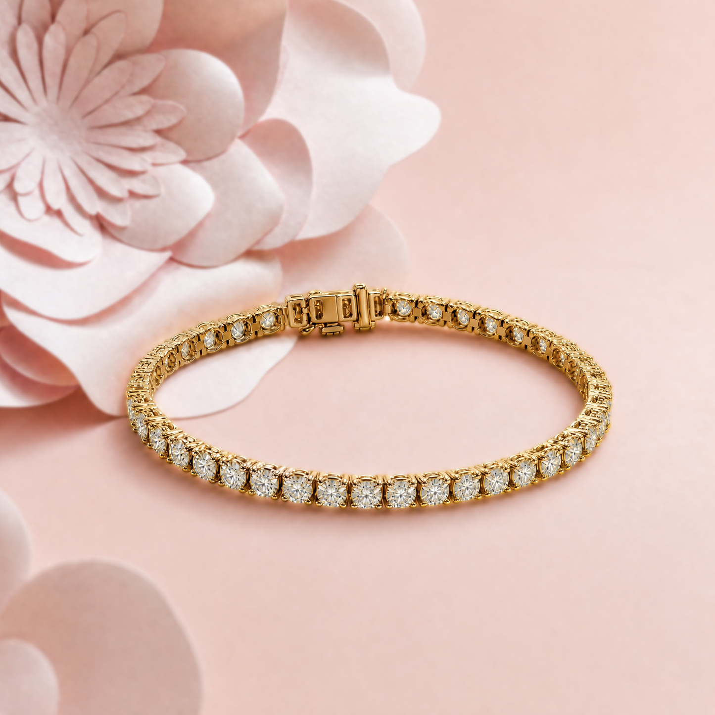Lab-Grown Diamonds Full Tennis Bracelet (9ct)