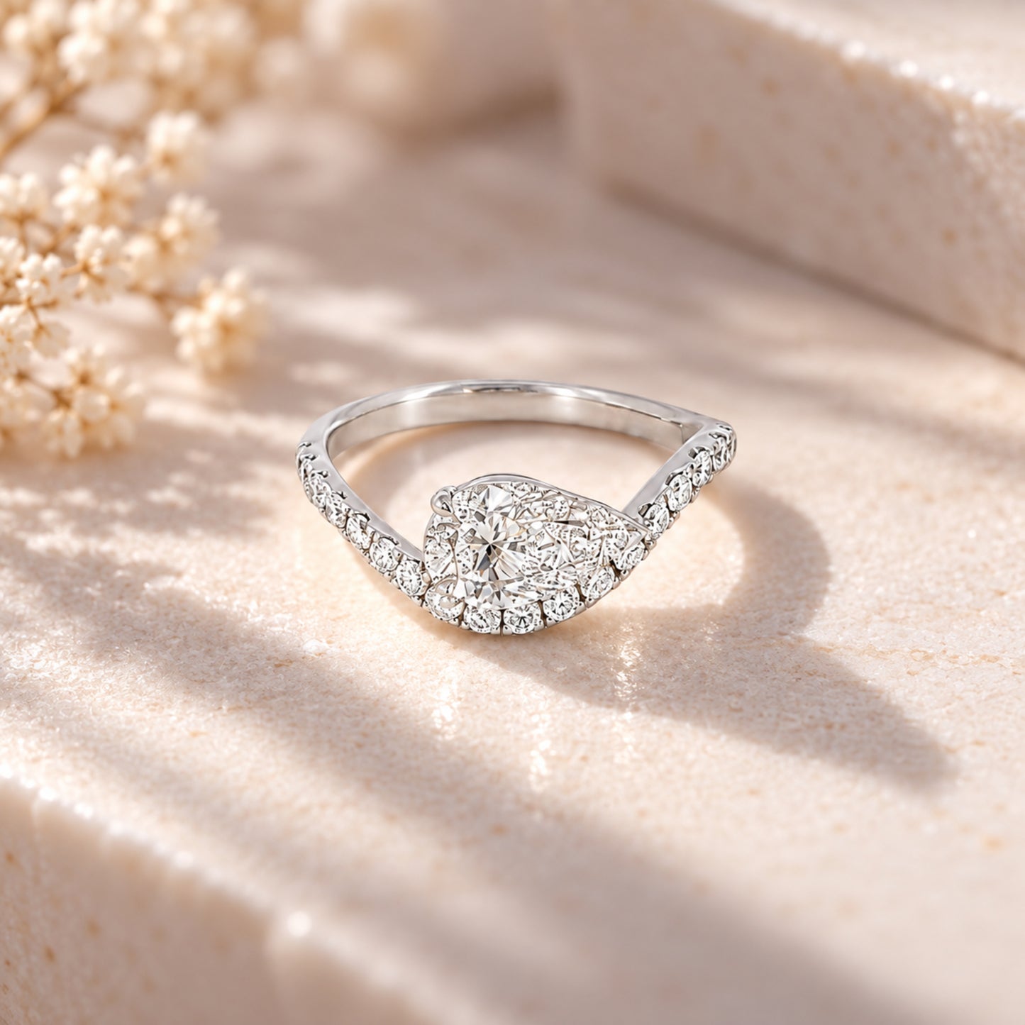 Teardrop Wisp Ring