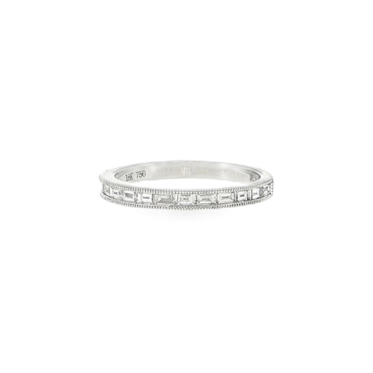 Milgrain Baguette Eternity Ring