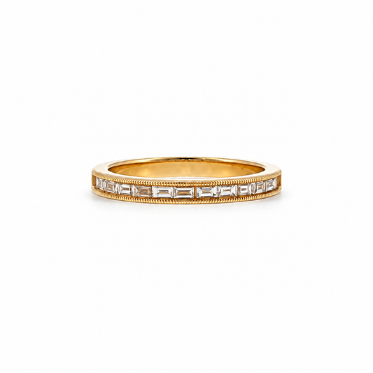 Milgrain Baguette Eternity Ring