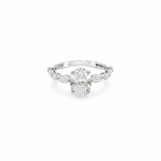 Dewdrop Halo Ring