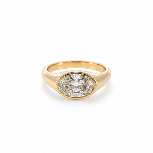 Golden Hour Bezel Ring