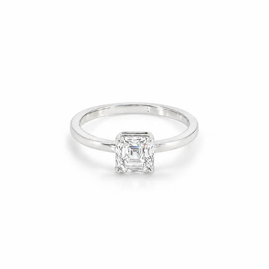 Deco Asscher Ring