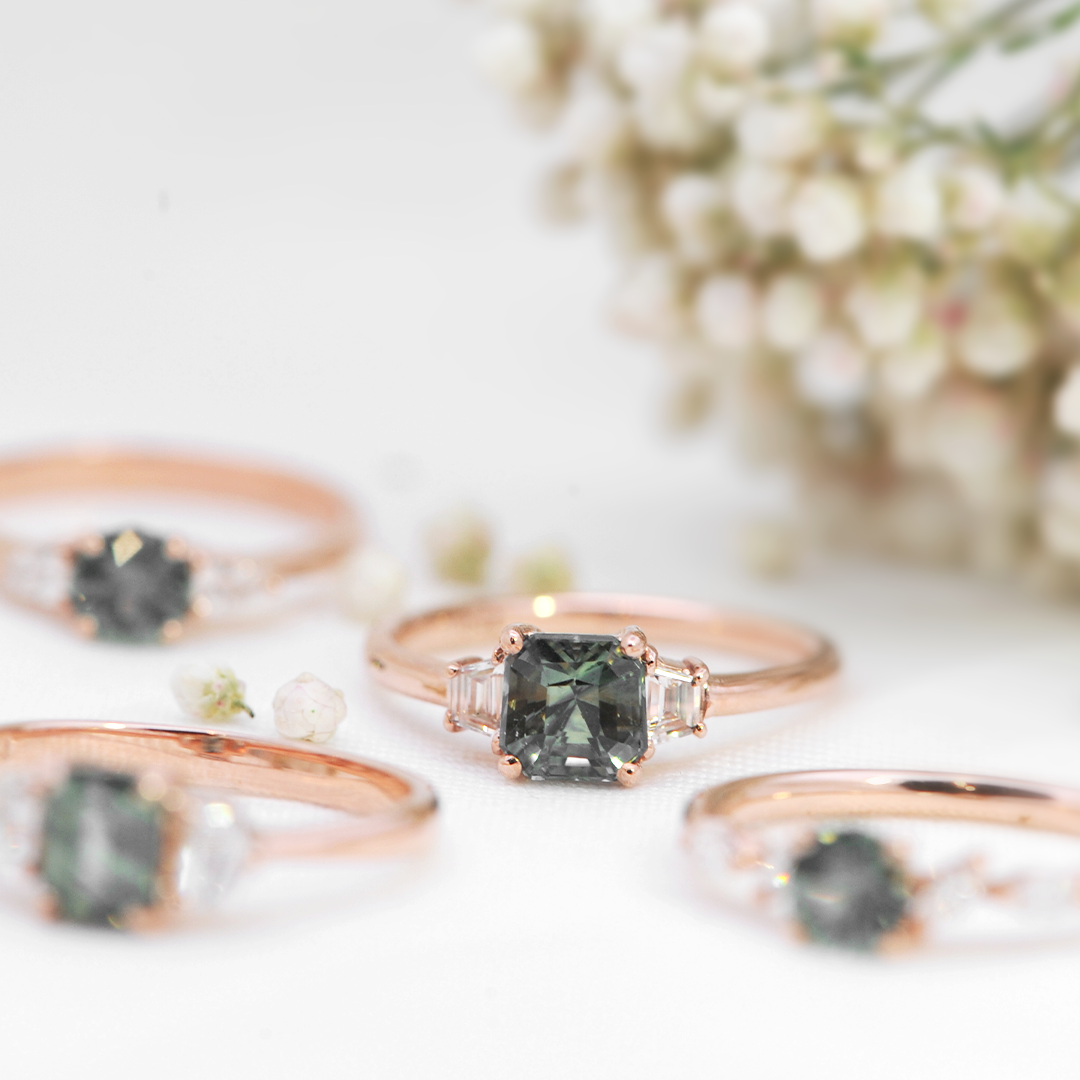 Green Sapphire Cadillac Ring