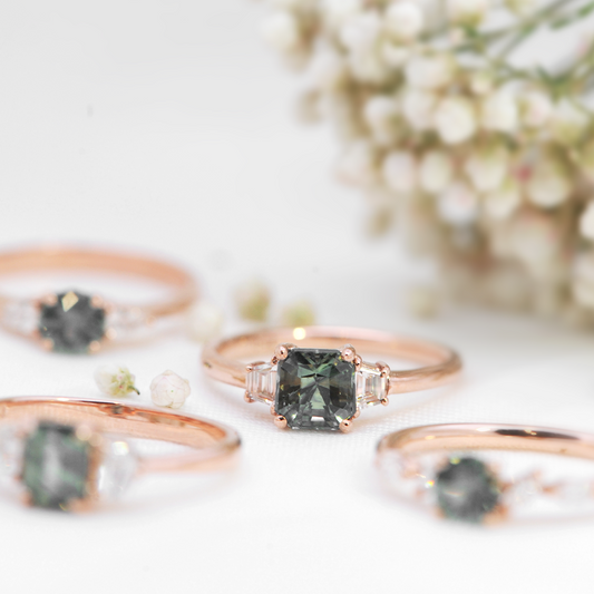 Green Sapphire Cadillac Ring