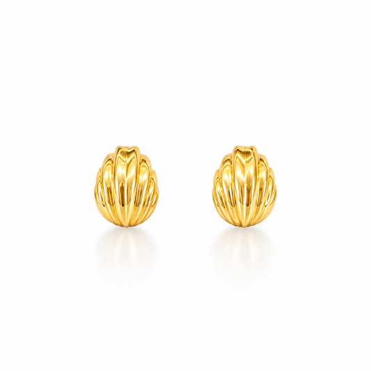 Golden Hour Shell Studs