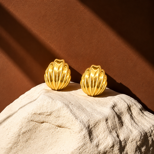 Golden Hour Shell Studs