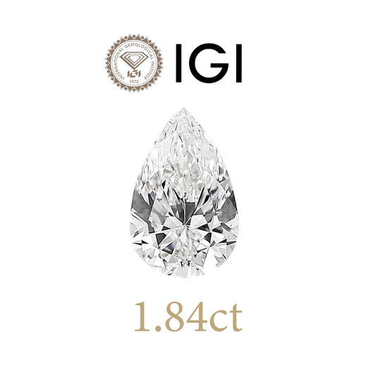 1.84ct Lab-Grown Pear Diamond