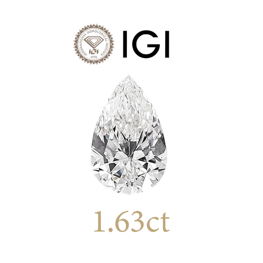 1.63ct Lab-Grown Pear Diamond