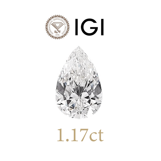 1.17ct Lab-Grown Pear Diamond
