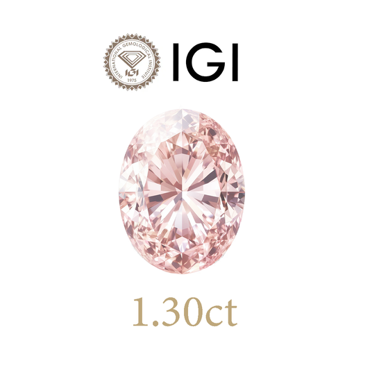 1.30ct Lab-Grown Oval Pink Diamond