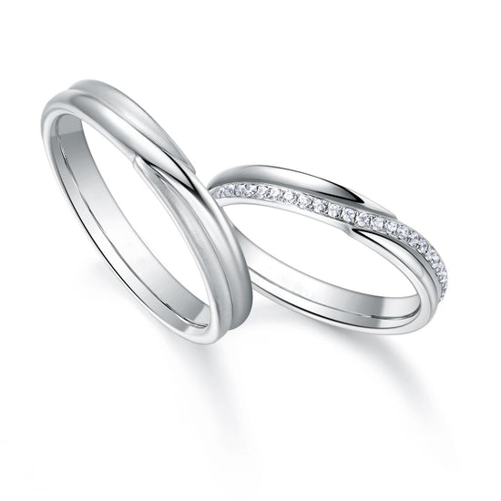 carat 55 Wedding band couple ring matching ring