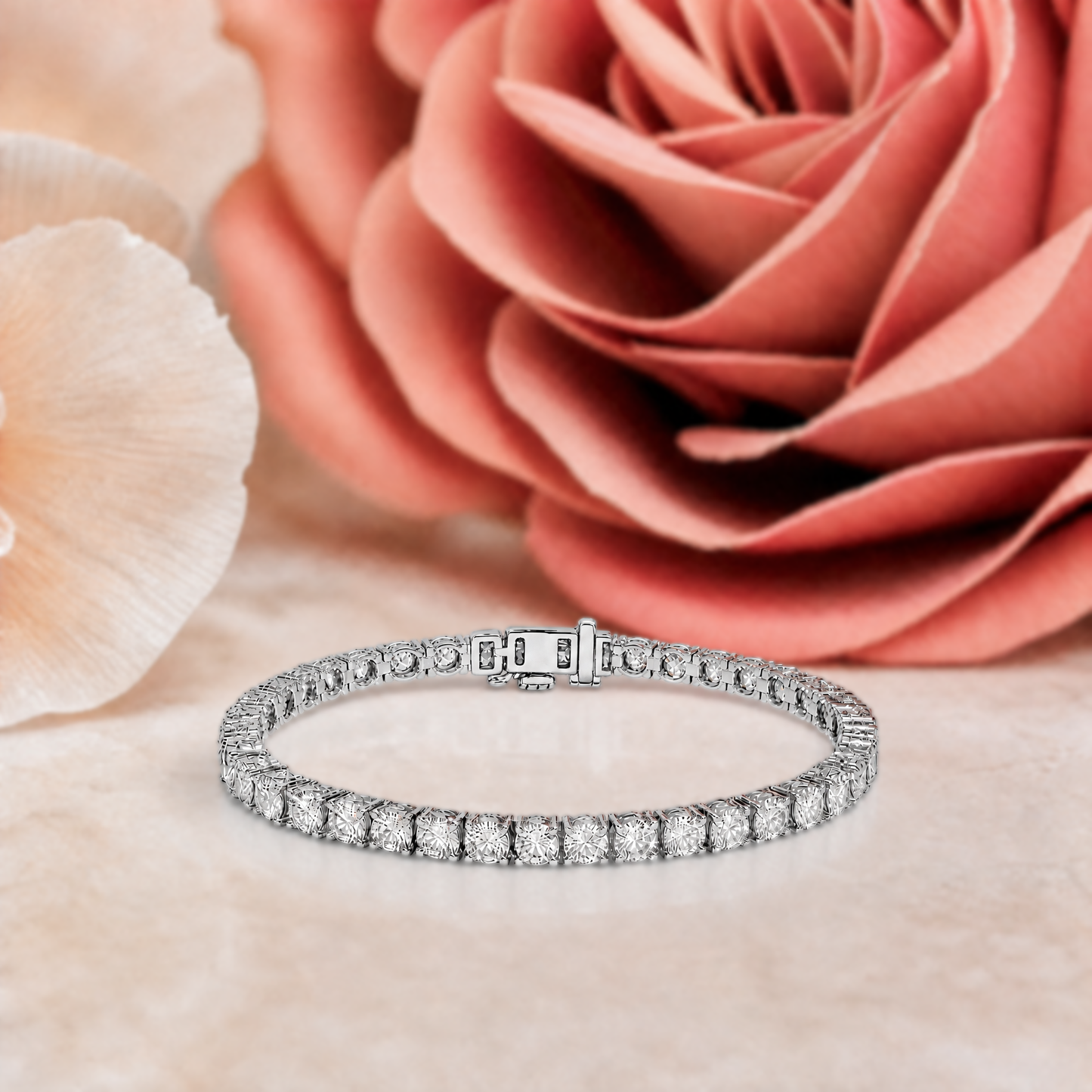 Lab-Grown Diamonds Full Tennis Bracelet (7ct)