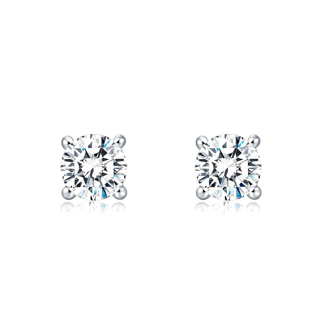 (1.30-1.4ct) Round Brilliant Lab Grown Diamond Stud Earrings