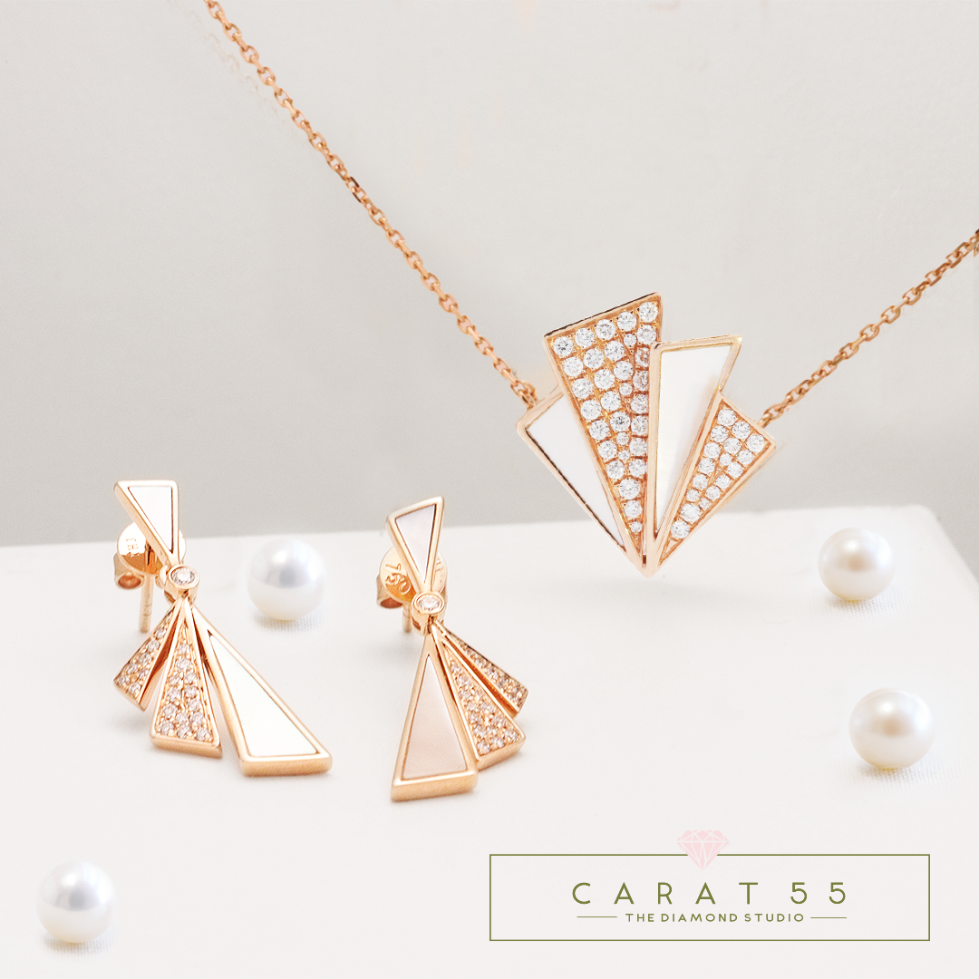 Snowy Symmetrix Earring