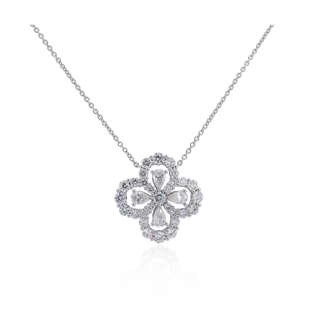 Pear Clover Necklace