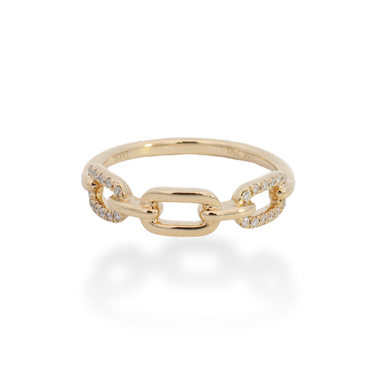 Luxe Loop Yellow Gold Ring