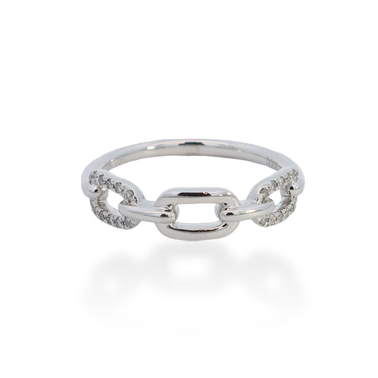 Luxe Loop White Gold Ring