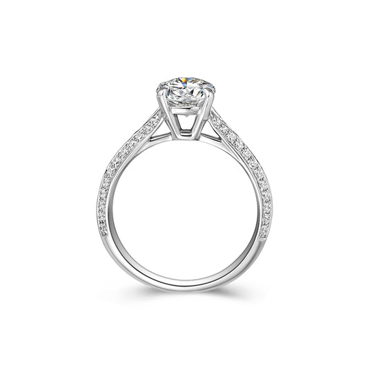 Pavé Split Shank Knife Edge