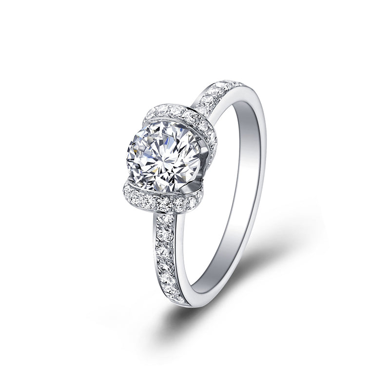Ribboned Diamond Ring