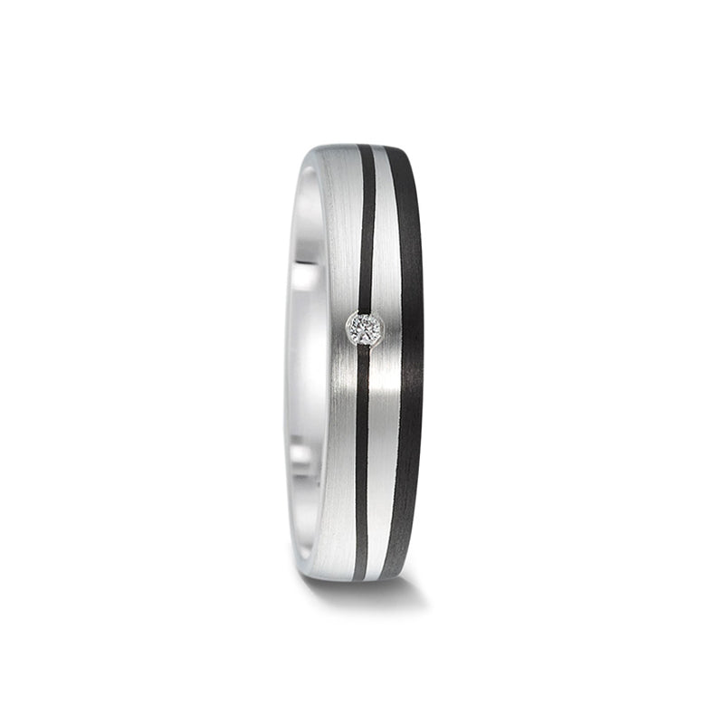 Double Wave Carbon Inlay & Gold