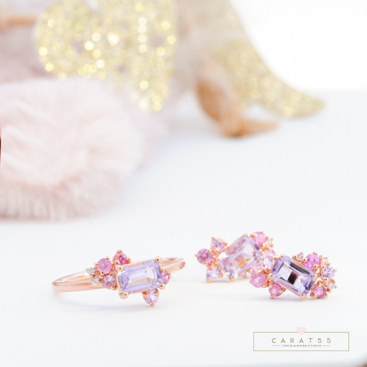 Lilac Bloom Earring