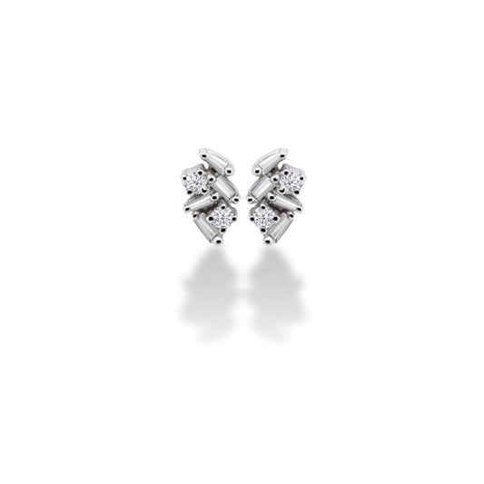 Tapered Diamond Ear Stud