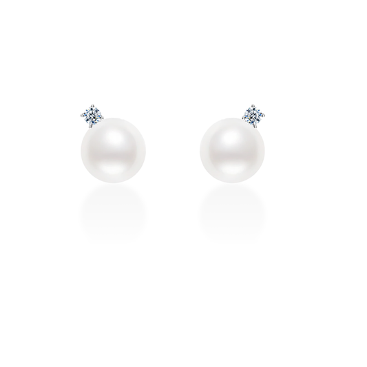 Diamond Pearl Studs