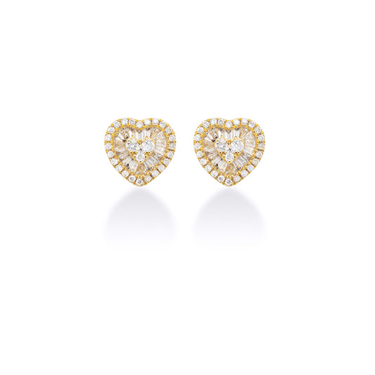 Trixie Diamond Heart Earring