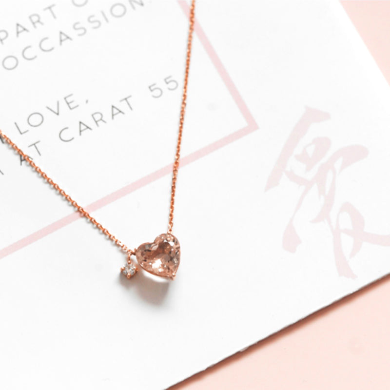 Morganite Heart