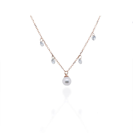 Mia's Pearl & Diamond Drop