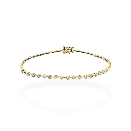 Lab-Grown Gemma Half Tennis Bracelet