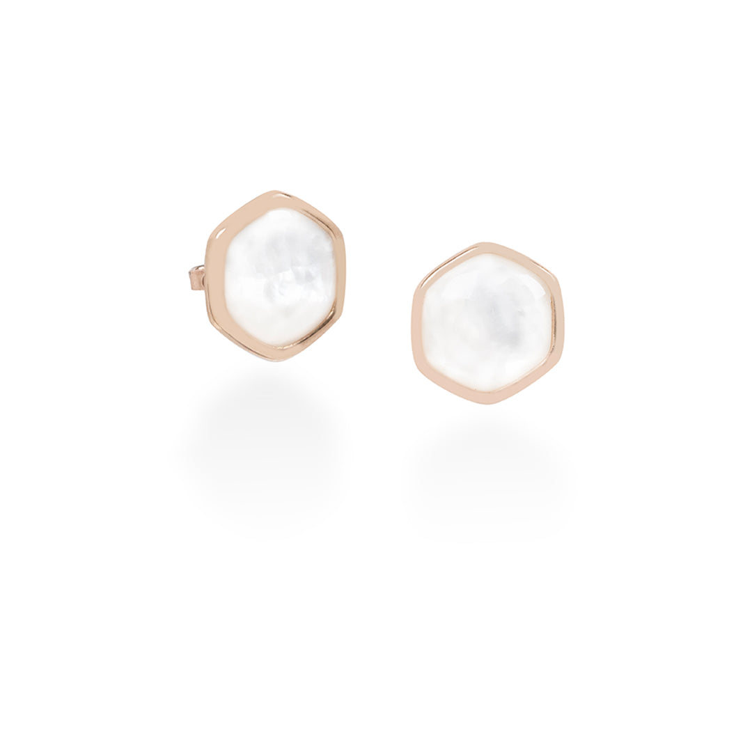 Mother of Pearl Rose Gold Earring