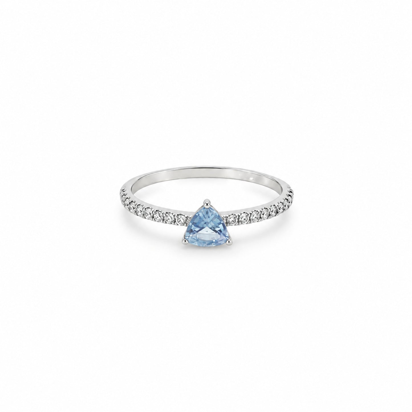 Trillion Sapphire Sky Ring