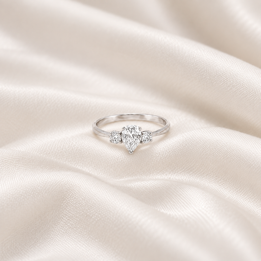 Pear Trilogy Ring