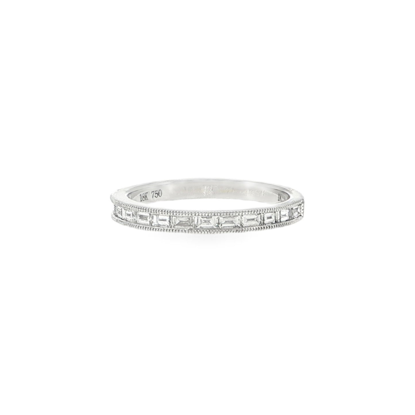 Milgrain Baguette Eternity Ring