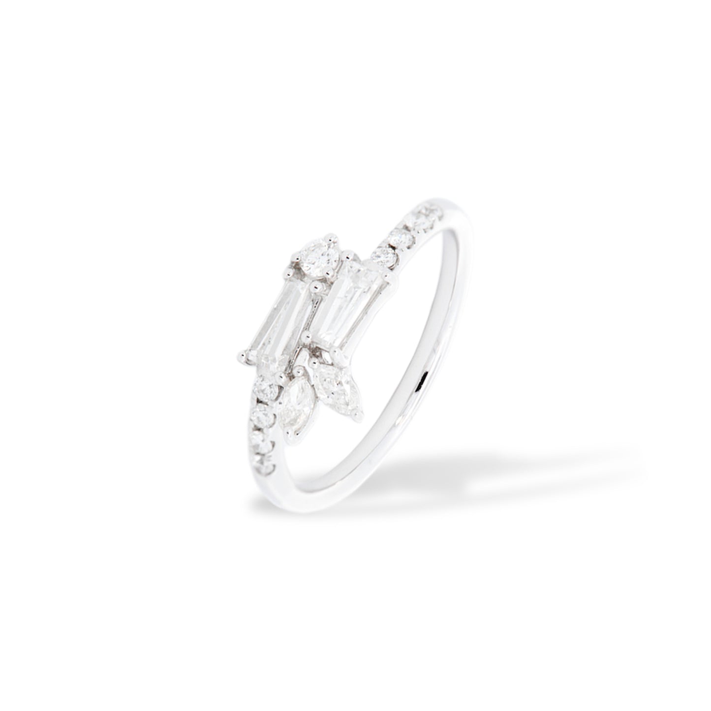 Diamond Cascade Ring