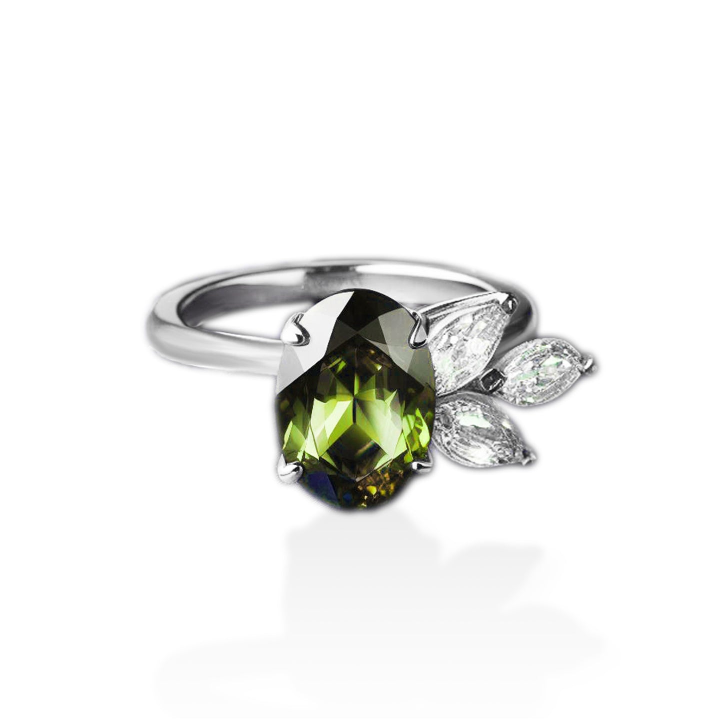 Alexandrite Blossom Ring