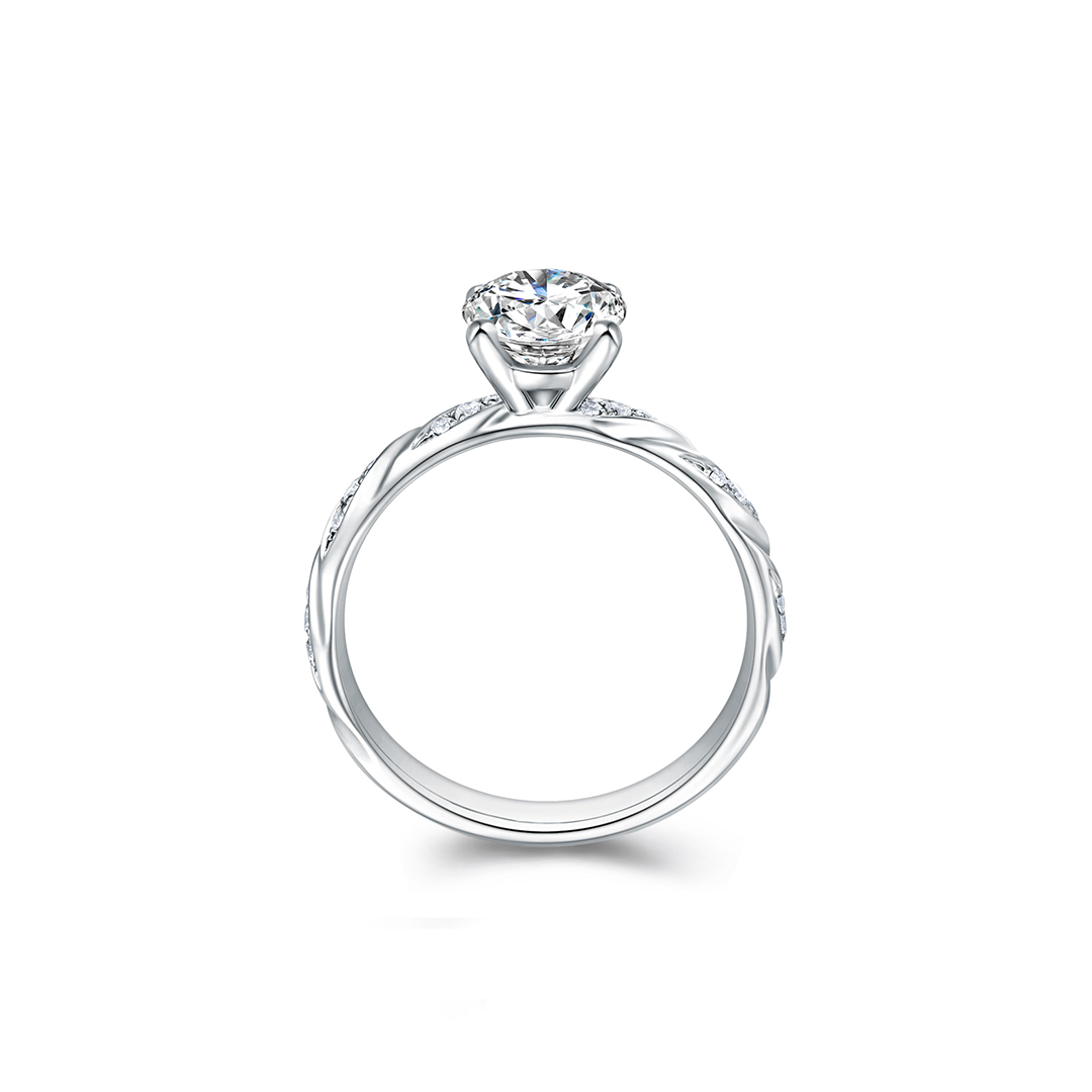 Whispering Hearts Engagement Ring