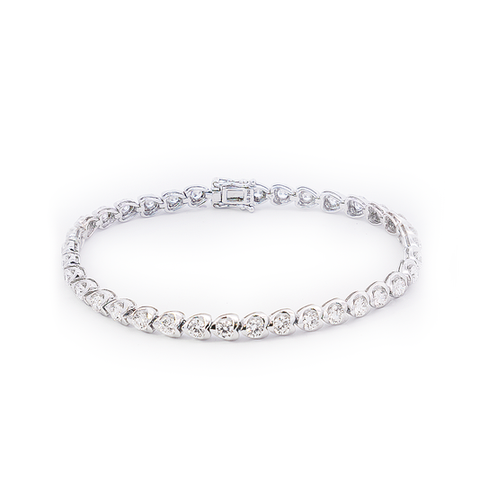 Heartstrings Lab-Grown Diamonds Full Tennis Bracelet