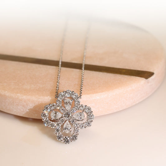 Pear Clover Necklace