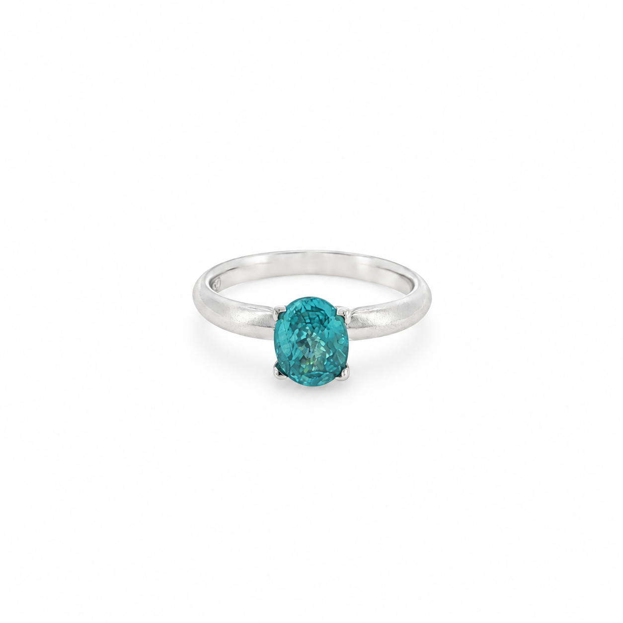 Blue Zircon Ring