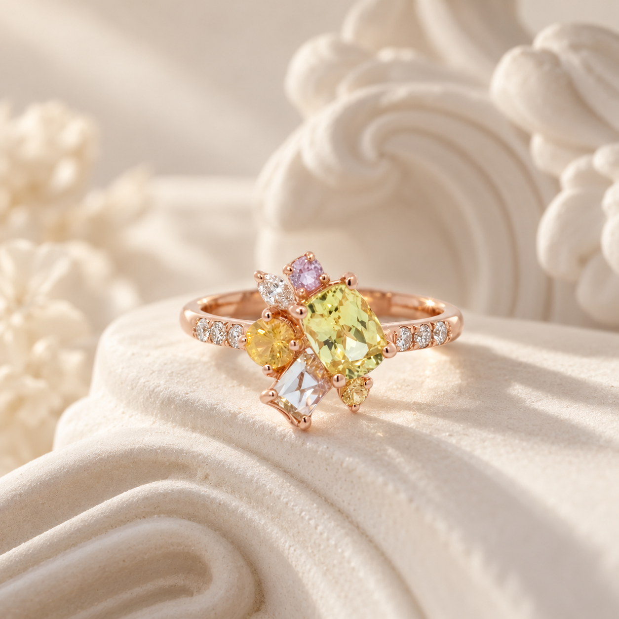 Sunset Confetti Ring