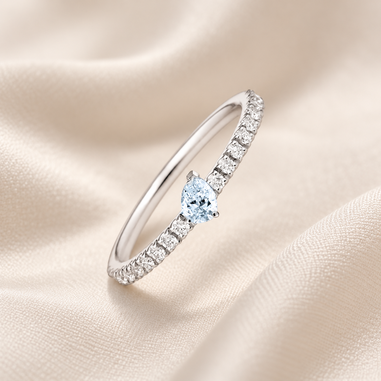 Sapphire Drop Ring