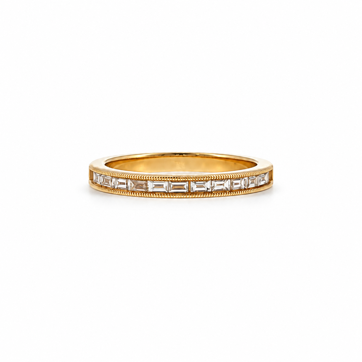 Milgrain Baguette Eternity Ring