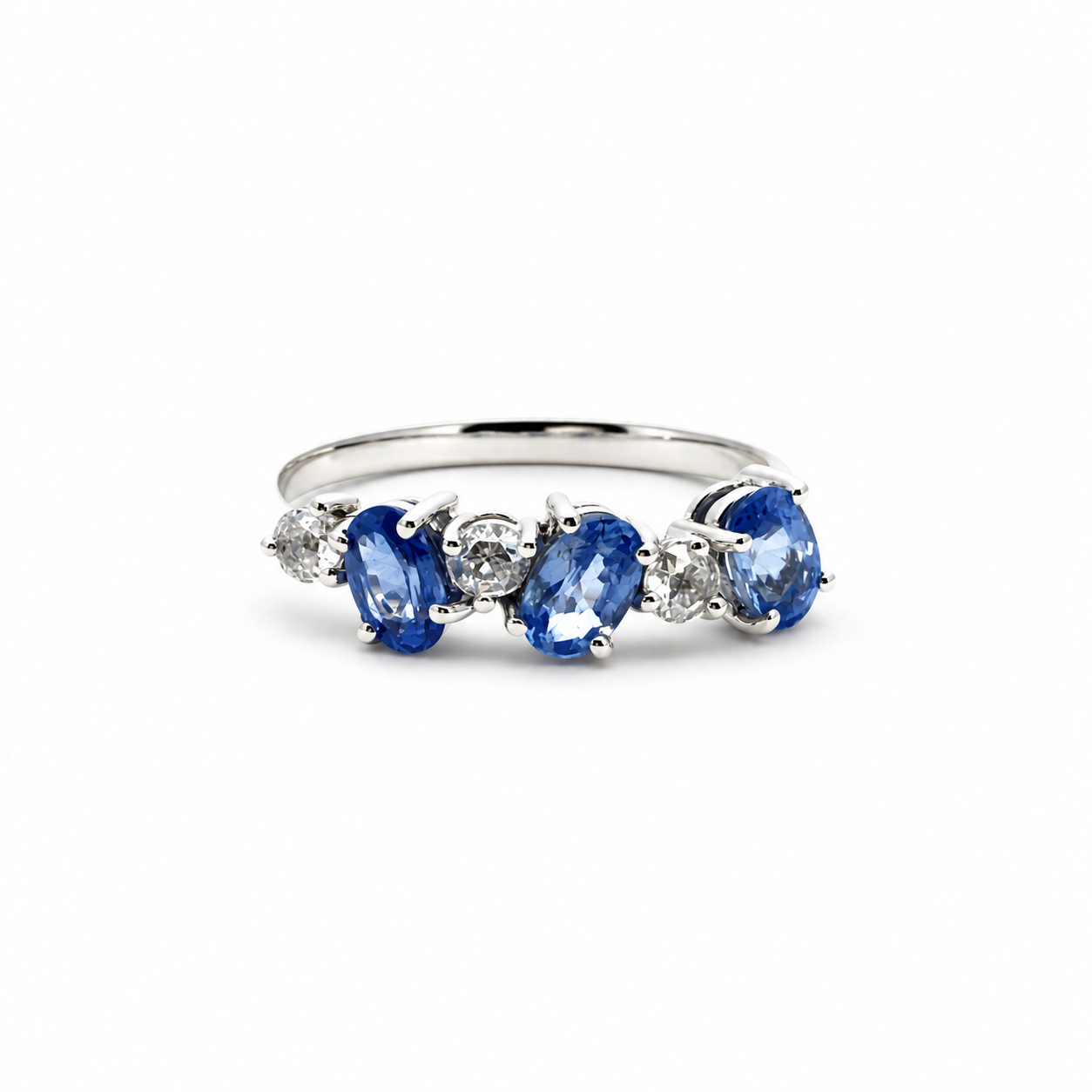 Sapphire Trio Ring