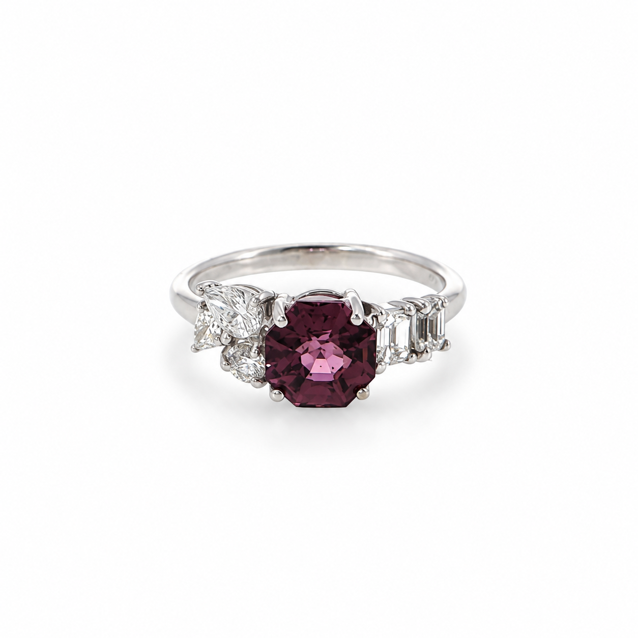 Plum Spinel Ring
