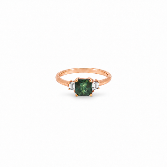 Green Sapphire Ring