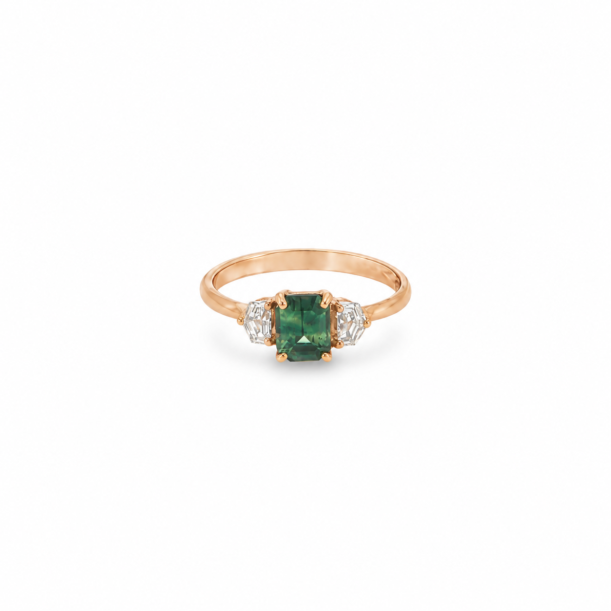 Green Sapphire Cadillac Ring