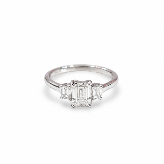 Emerald Trilogy Ring